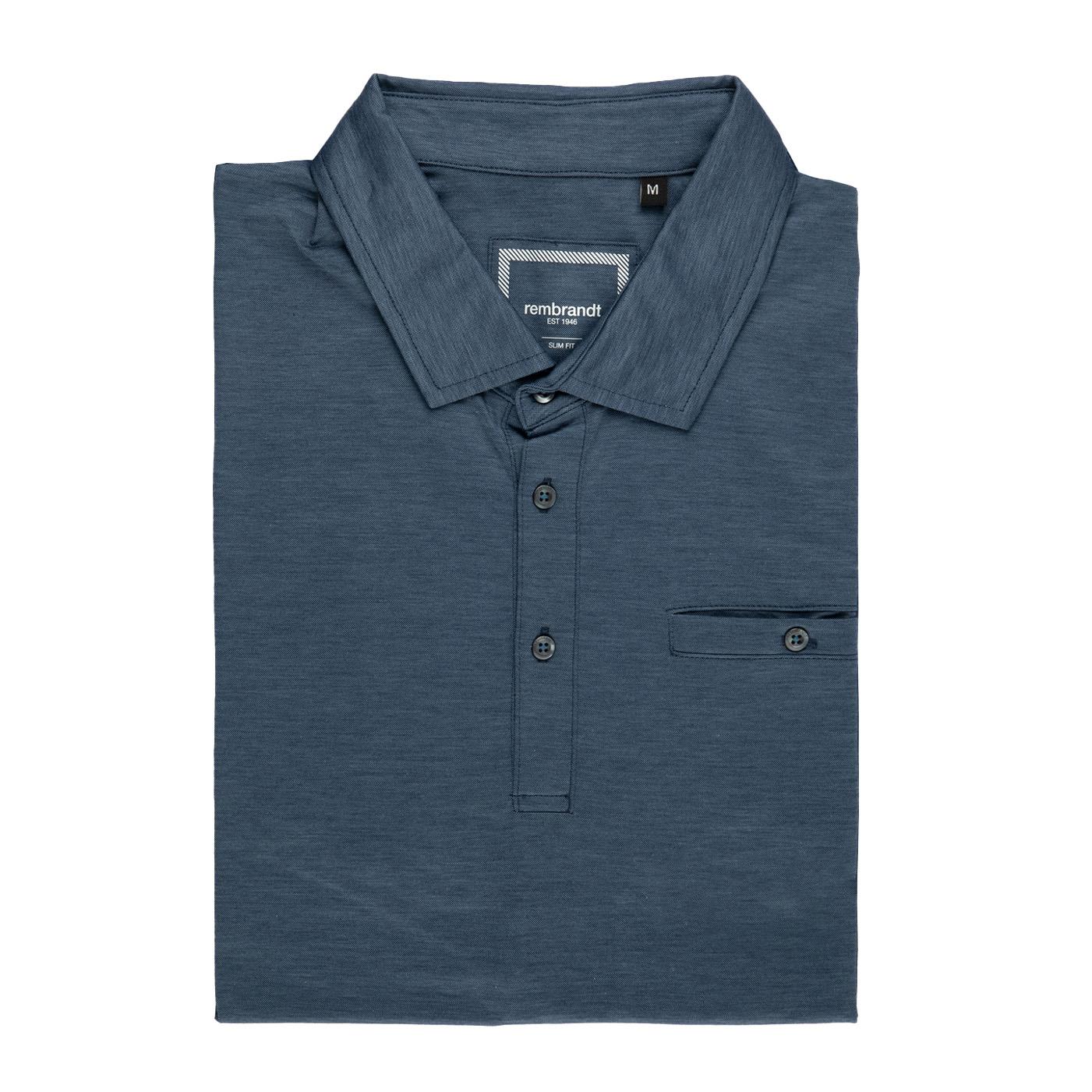 Rembrandt Portofino Denim Blue Marle Polo Shirt